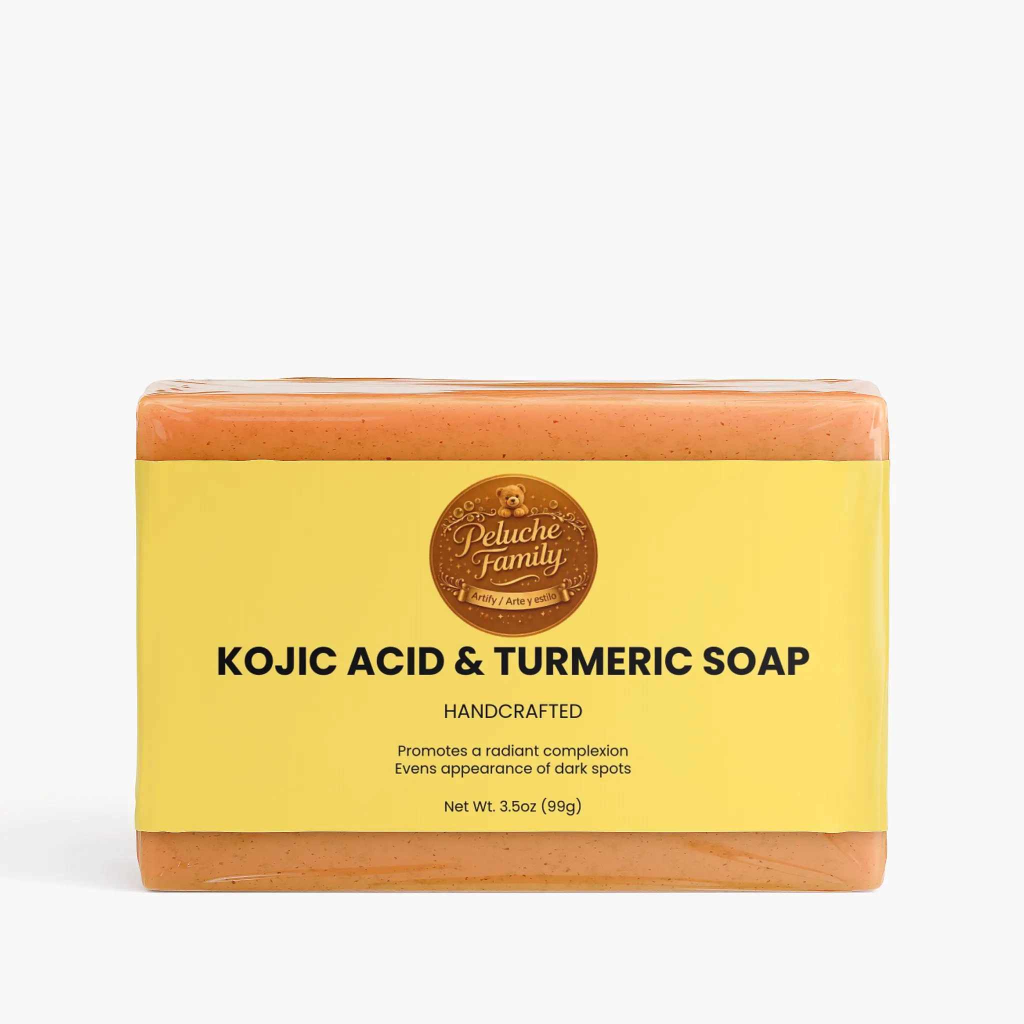 Peluche Family Kojic Acid & Turmeric Soap