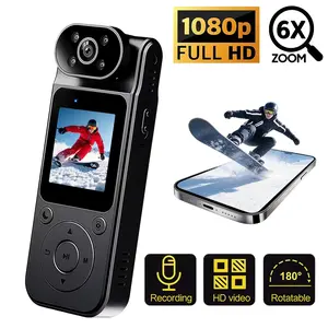 Action Camera ,1080P Outdoor camera，WiFi Camera  Portable Video Recorder, 180° Swivel Lens, Magnetic Clip, 6X Digital Zoom, IR Night Vision, 3 Viewing Modes, Continuous Recording , Wearable Body Cam, Sports Action Camera