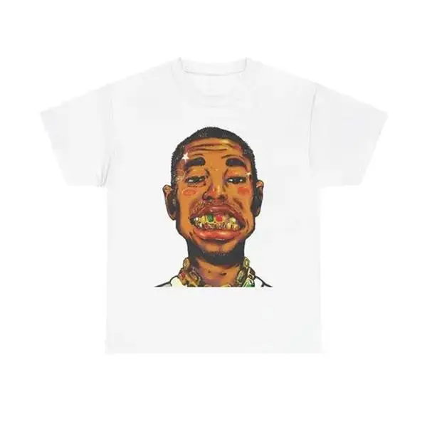 Pharrell Inspired Retro Vintage Grill Rap Y2k 90s Hip-Hop Vibes Heavy Cotton Graphic T-Shirt Tshirt Shirt HipHop RNB Tee