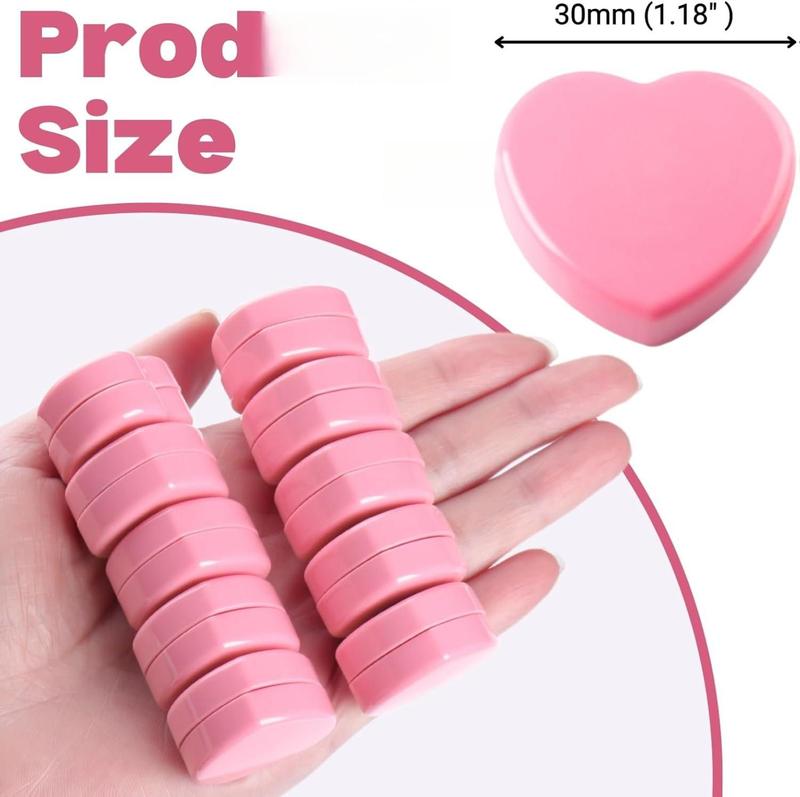 20PCS Strong Fridge Magnets - Heavy Duty Small Magnets for Whiteboard, Craft & Lockers | Cute Decorative Kitchen Office Classroom Magnet | Mini Heart Pink Refrigerator Magnets for Home School