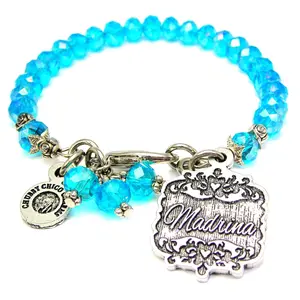 Madrina Victorian Scroll Splash Of Color Crystal Bracelet