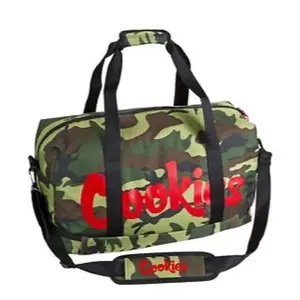 Cookies Green Camouflage Smell Proof Duffle Bag