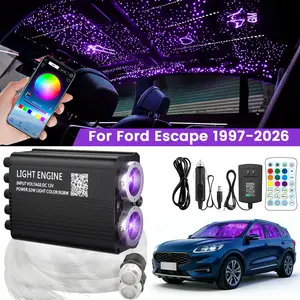 Meteor Twinkle Headliner Star Light Kit, Ceiling Fiber Optic Lights with Shooting Star Light Effect Music Mode RGBW Sound Activated  For Ford Escape 1997-2026