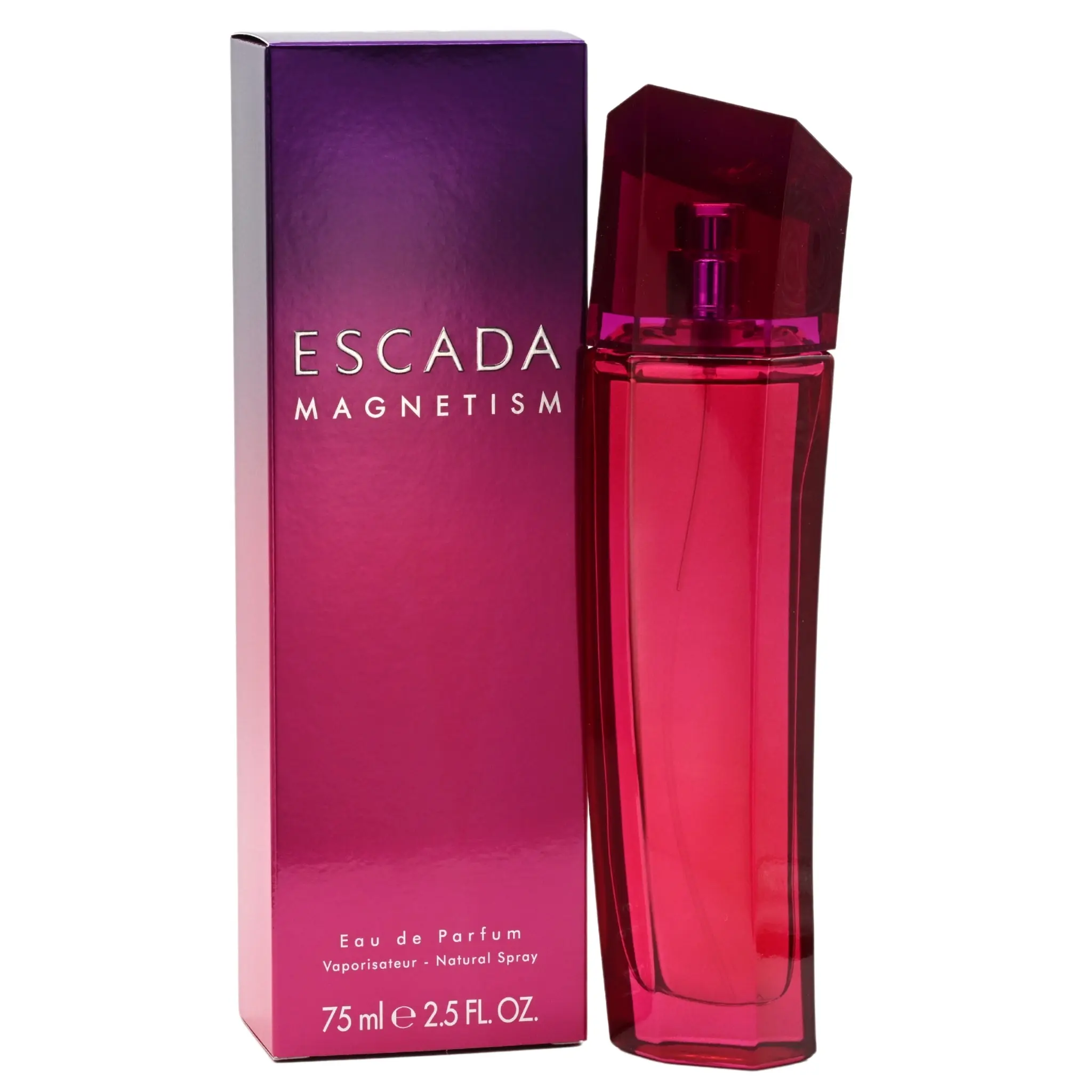Escada Magnetism EDP Spray for Women, Floral Fragrance for Evening Wear with Vanilla, Amber Musk & Basil Notes, 2.5 fl oz, Fragrances, Leafy Basil