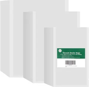 300 Bags 100 of Each Size Plus Quart 10"x13" and Quart 8"x12" and Pint 6"x10"  Sous Vide Seal a Meal Commercial Grade Vacuum Seal PreCut Combo Pack Bag
