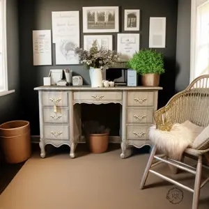 pink vintage desk only