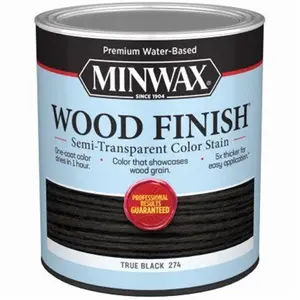 212 MAIN 1 Qt Water-Based Wood Finish, Semi-Transparent Black Paint for Automotive & Motorcycle Paint Care, Interior Use, Low Odor