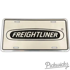 Freightliner 2D Heavy Equipment License Plate License Plate/Country Life Semi Trucks