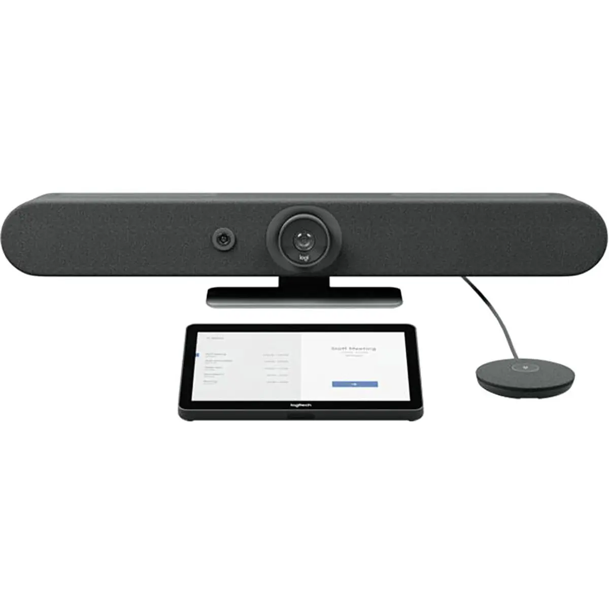 Logitech Rally Bar Mini 4K AIO Conference Camera w/Tap Cat5e  Mic Pod, TAA