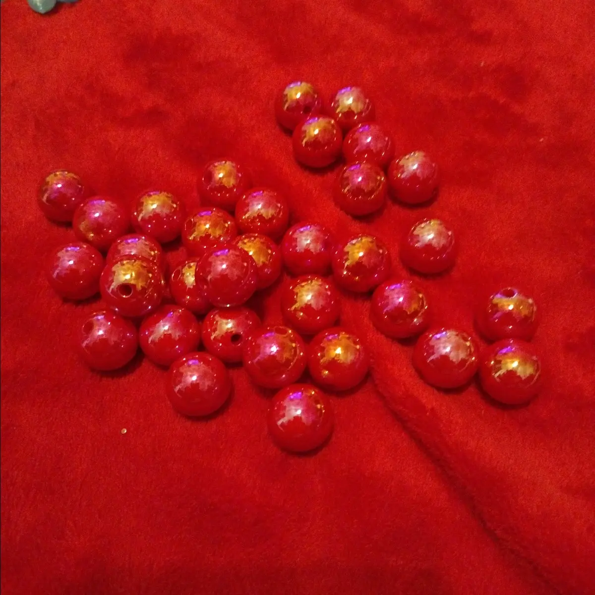 Red AB Beads