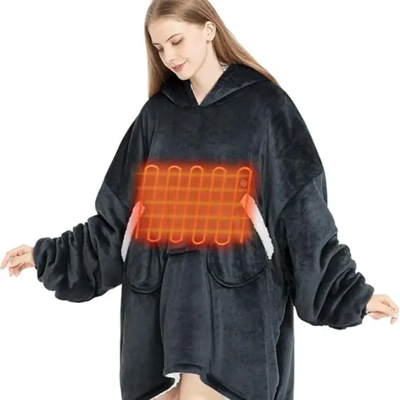 Heating Electric Shawl-Grey