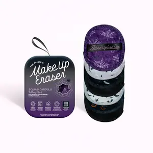 MakeUp Eraser Squad Ghouls 7-Day Set - Erase Makeup with JUST WATER, Reusable & Machine Washable Makeup Remover