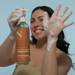 Dr. Natural Liquid Castile Soap - 16oz, Plant-Based, Gentle on Skin, Hydrating Cleanser, Multi-Purpose Body Wash & Face Cleanser, Sensitive Skin Friendly