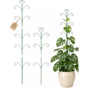2 Pack Monstera  Support Trellis, 31" & 46" Adjustable Steel  Stakes for Indoor & Outdoor Use,  Trellis for Potted Climbing , Tall Pothos  Climber Support for Ivy Pothos Hoya