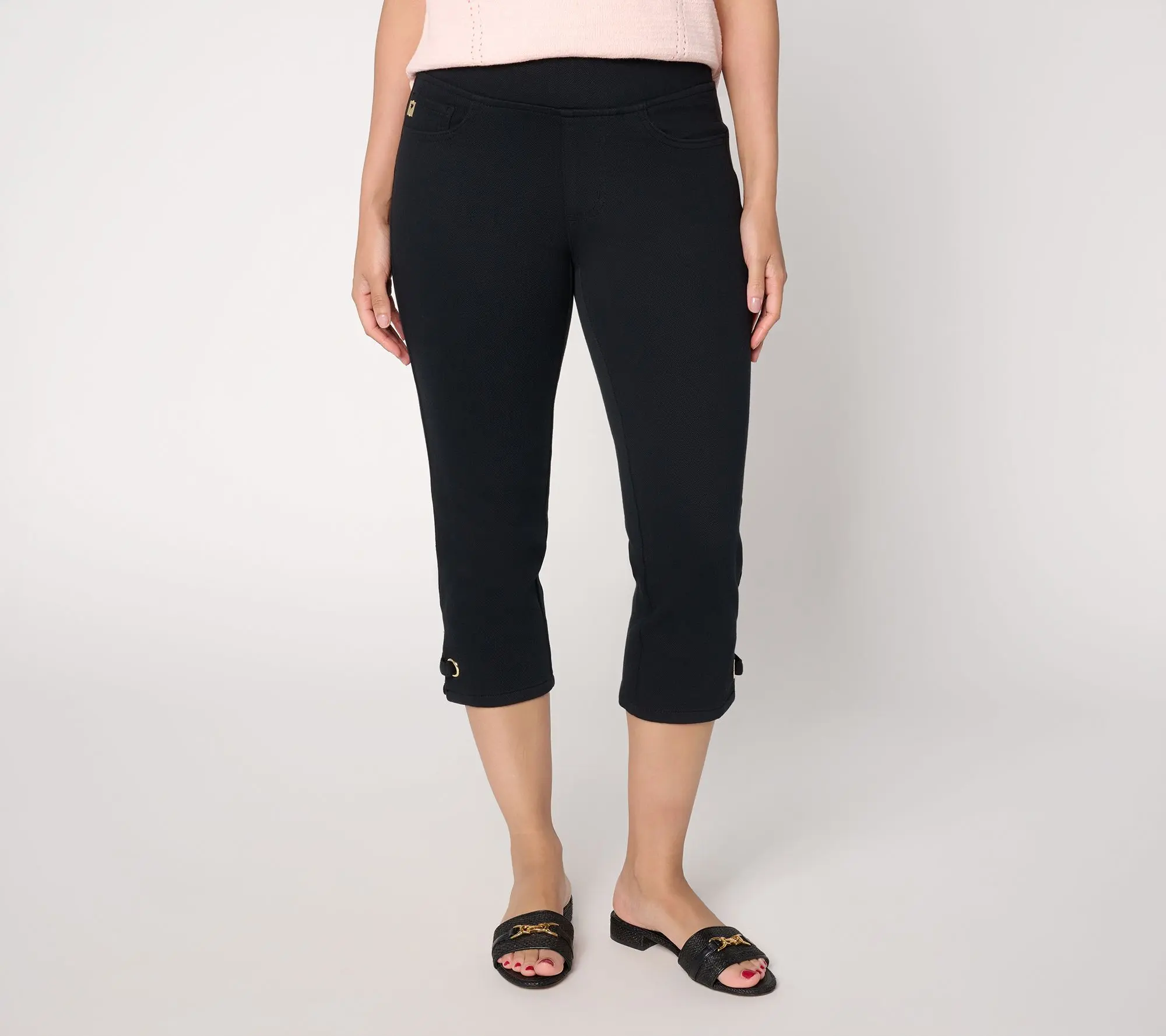 Belle by Kim Gravel Regular Flexibelle Gold Grommet Capri