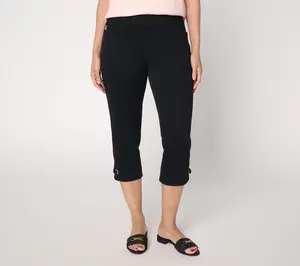 Belle by Kim Gravel Petite Flexibelle Gold Grommet Capri