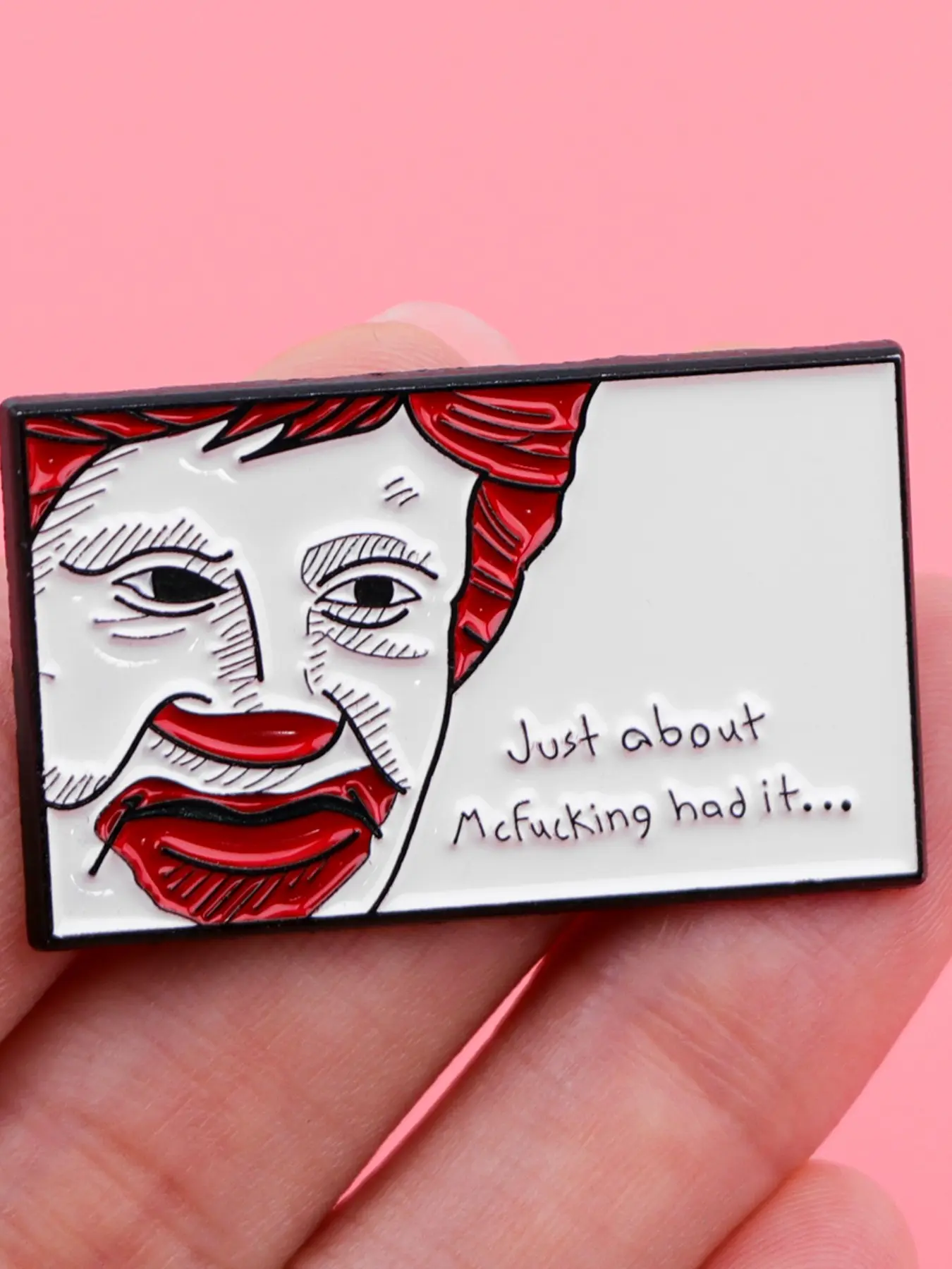 Funny Clown Enamel Pin Brooch Badge, Women's Backpack Lapel Pin, Fashion Hat Clothing Accessory, Unique Gift for Friends