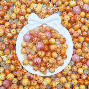 (J to T)Bigger size glass beads mix