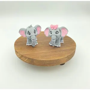 Baby Elephants -  Articulated Flexi Fidget 3D Printed Baby Elephants