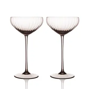 Quinn Mocha Coupe Glasses