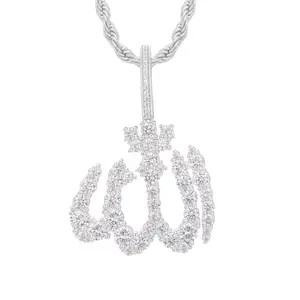 【#P500】UCCIYO 18K Gold-Plated Pendant with Lab-Grown Moissanite S925 Sterling Silver Synthetic Moissanite Pendant Necklace for Women Men Hip Hop Jewelry Gift