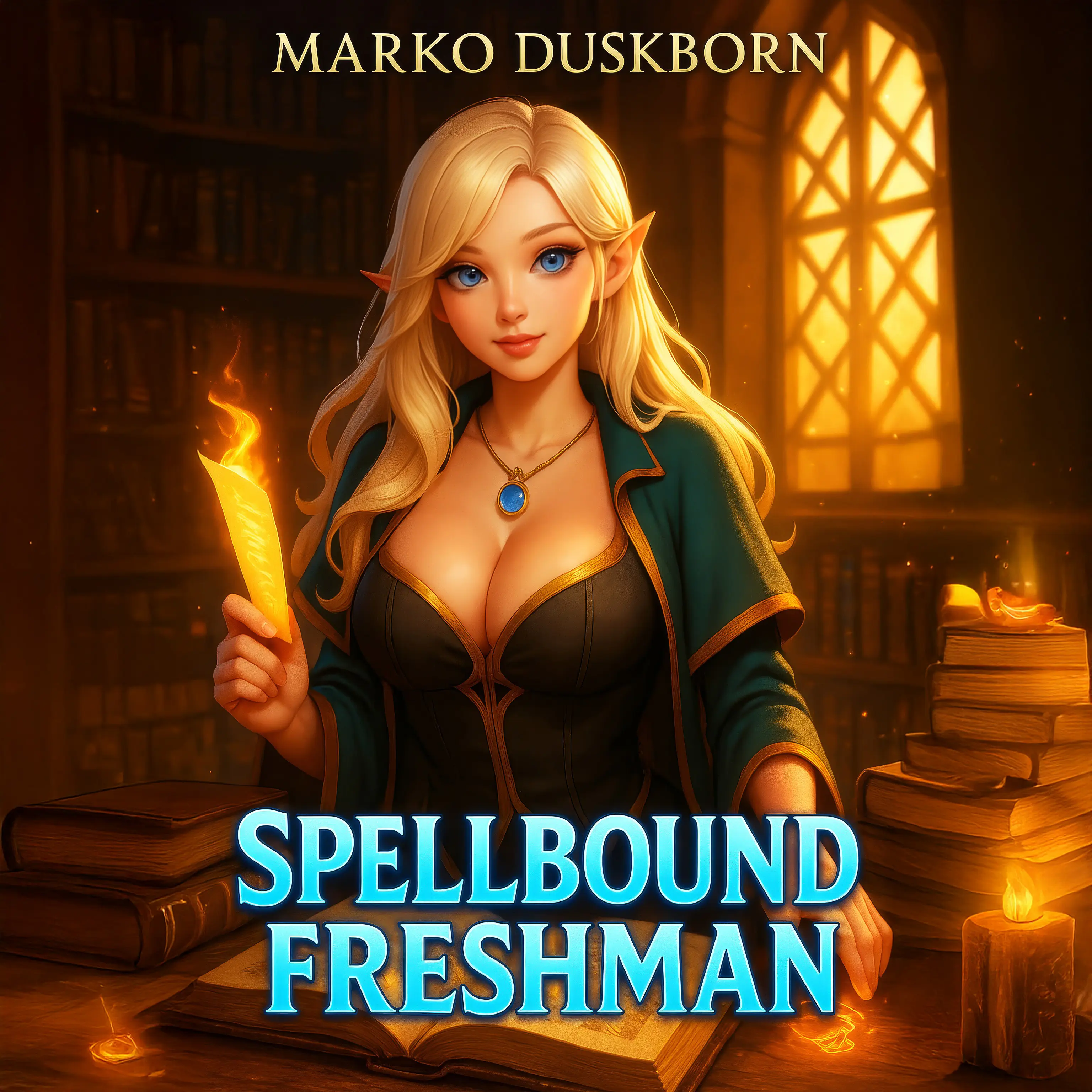 Marko Duskborn Spellbound Freshman Urban Fantasy Magical Academy HaremLit LitRPG with Transformation & Magical Conspiracy