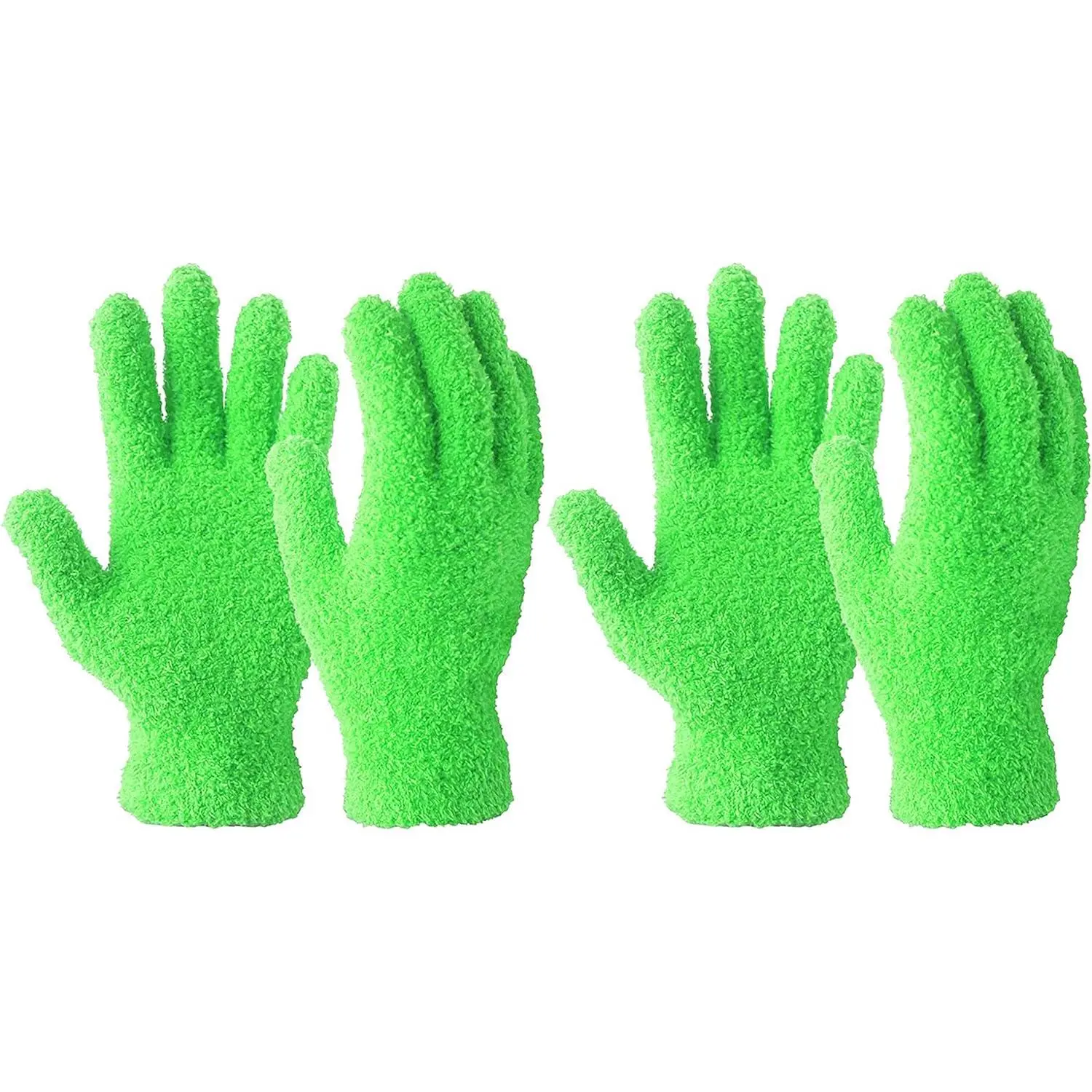 Microfiber Gloves for  Dusting,2 Pairs  Leaf Cleaning Glove for Houseplants,Blinds,Furniture and Small Objects