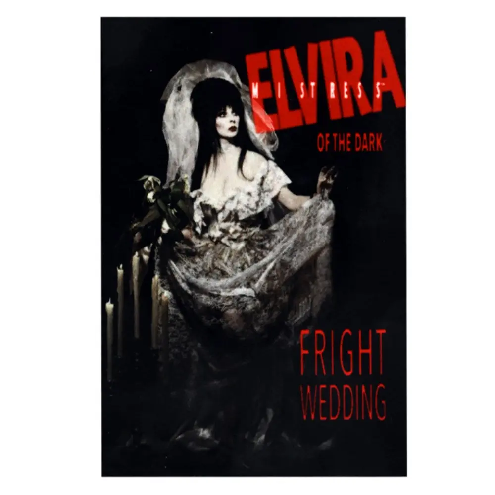 Elvira Fright Wedding Rectangle Novelty Fridge Magnet