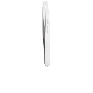 TWEEZERMAN Slant Tweezer in Platinum Silver