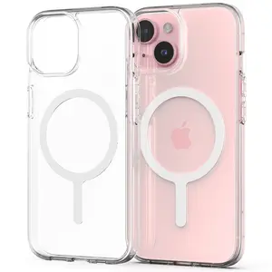New Apple Phone Case High Strength Magnetic 12pro Anti-Fingerprint Shockproof Transparent Magnetic Case, Wireless Charging, Ultra-Thin, Compatible with iPhone 12, Iphone12pro, Iphone12promax