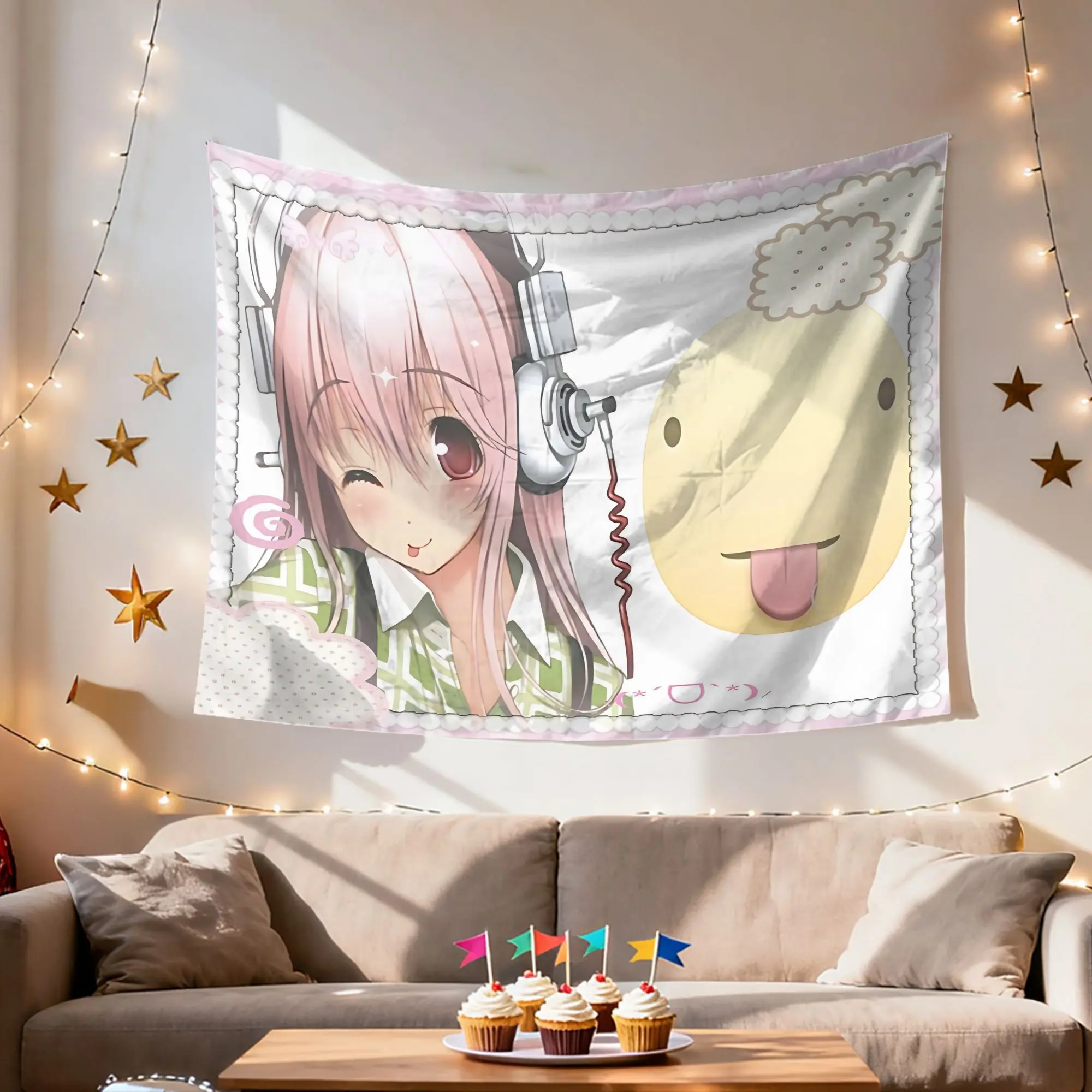 SUPER SONICO Themed Polyester Artistic Tapestry - High-Quality Print Wall Hanging for Living Rooms, Bedrooms, Holiday Gift for Home Decor Enthusiasts, Artwork Tapestry, Artistic Tapestry Tapestries
