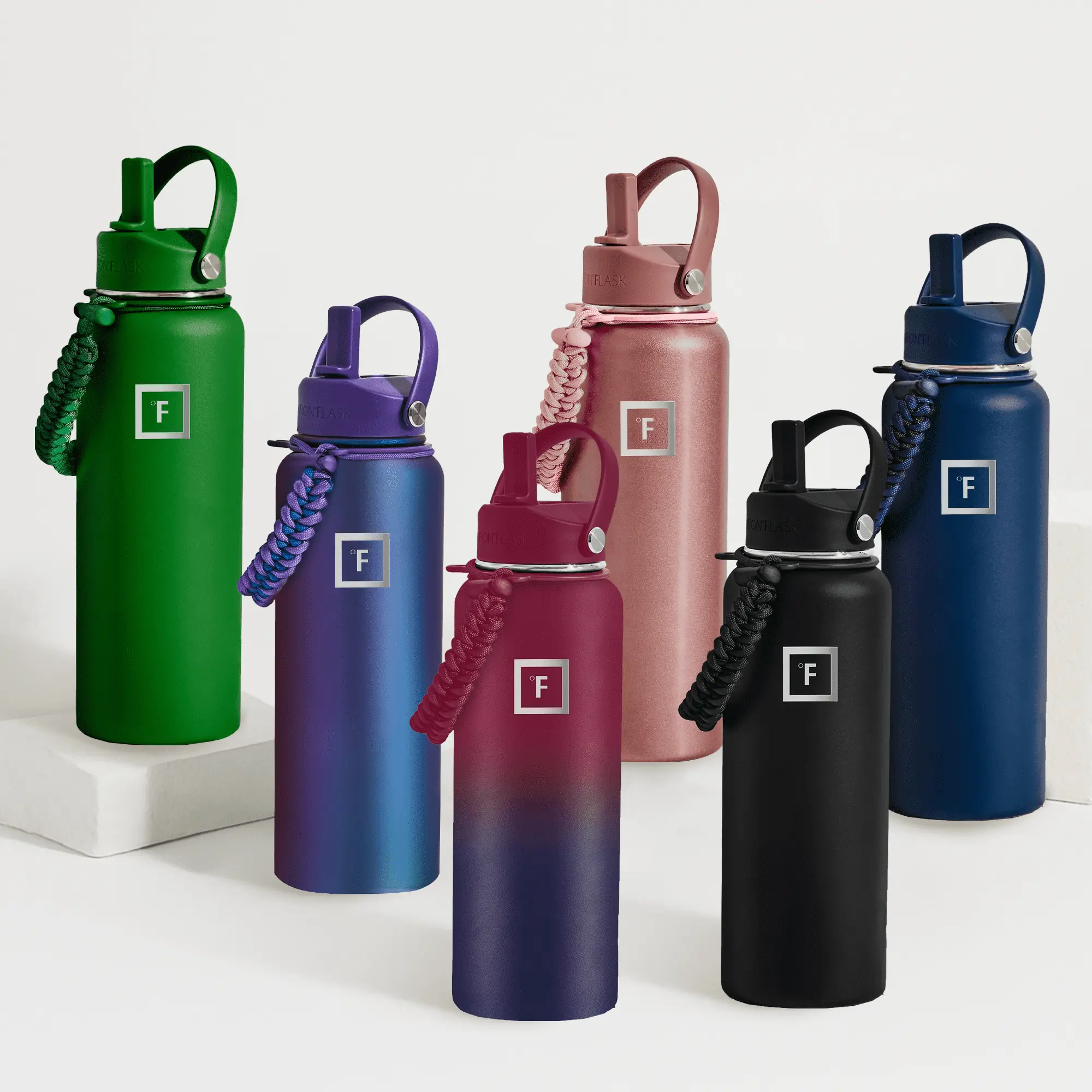 Iron Flask 40 oz Stainless Steel Water Bottle - Portable & Durable for Hot & Cold Beverages - Plain Design - Ideal for Outdoor Activities - IRO-FGS-A106-01-AA2US