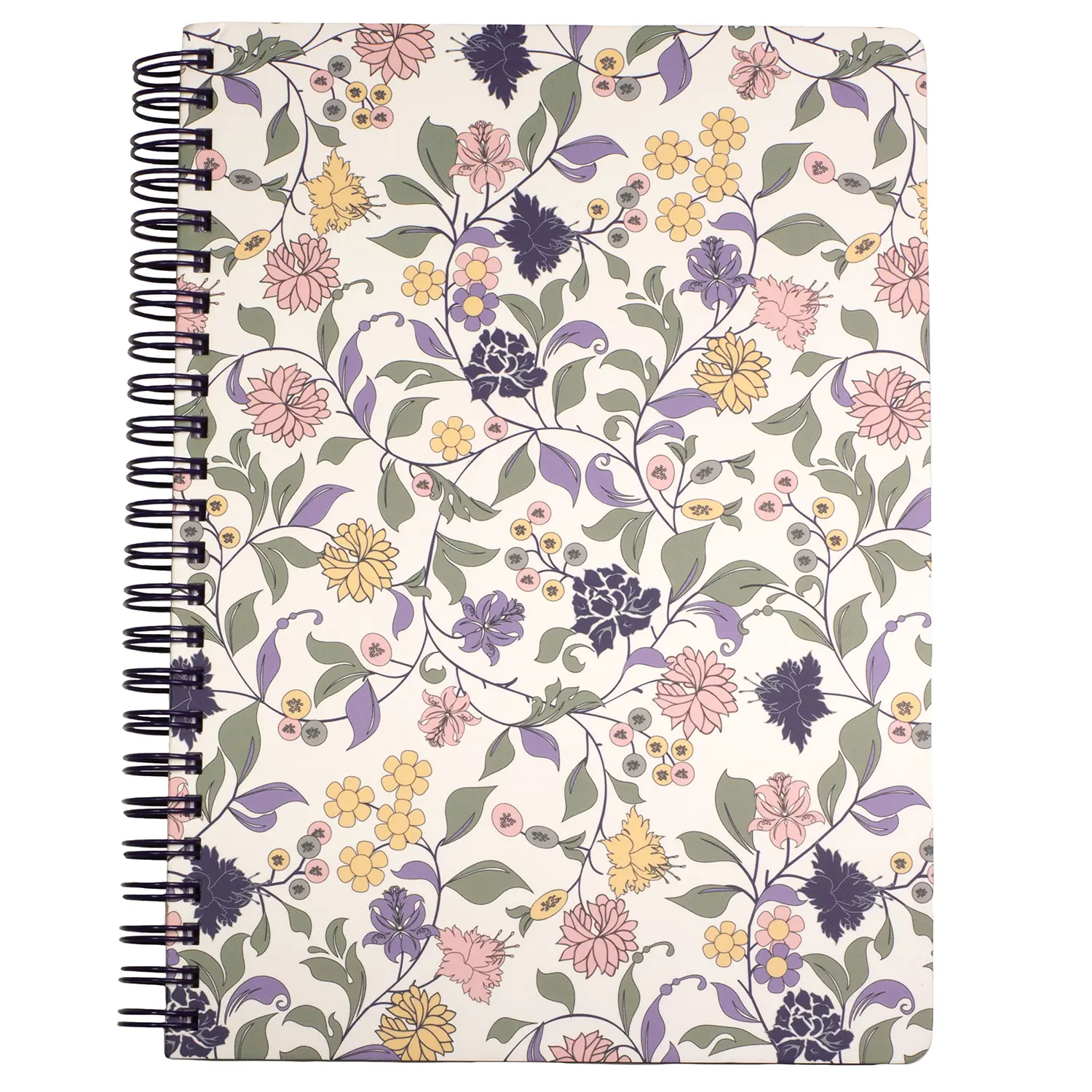 Mini Notebook, Purple Vine Ditsy