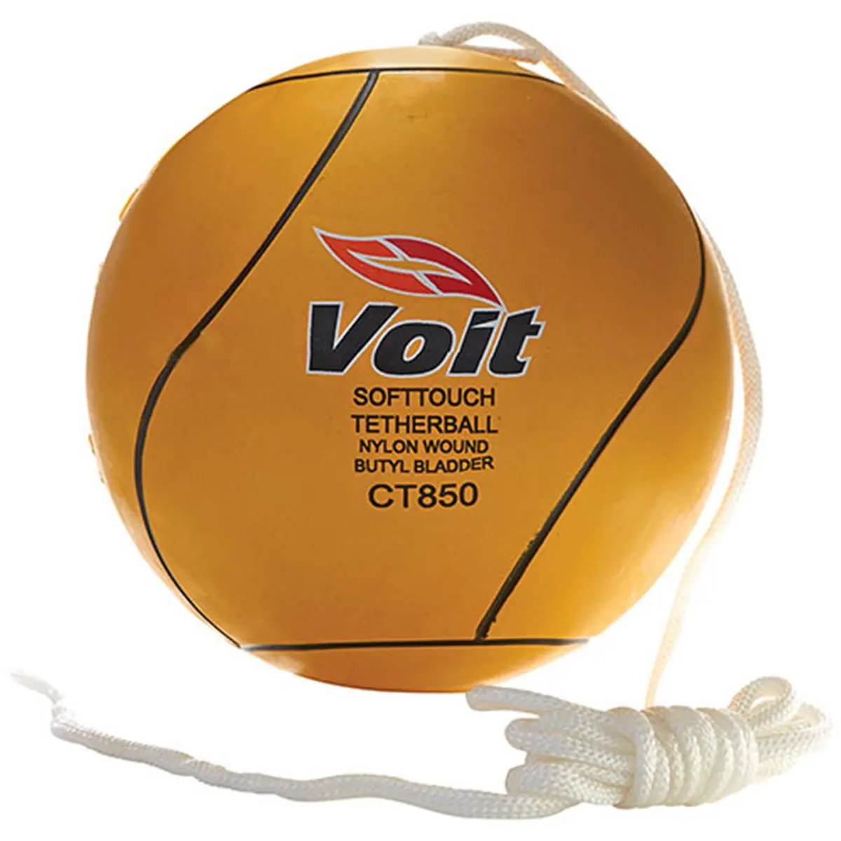 212 MAIN Voit Tetherball - Nylon Wound Rope, 0.9lbs Weight, Soft Touch, Suitable for Indoor Play, Sports & Outdoor Ball Sports Activity