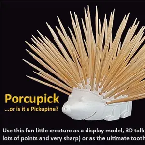 3D Printed Porcuprick - Unique Design for Home Decor