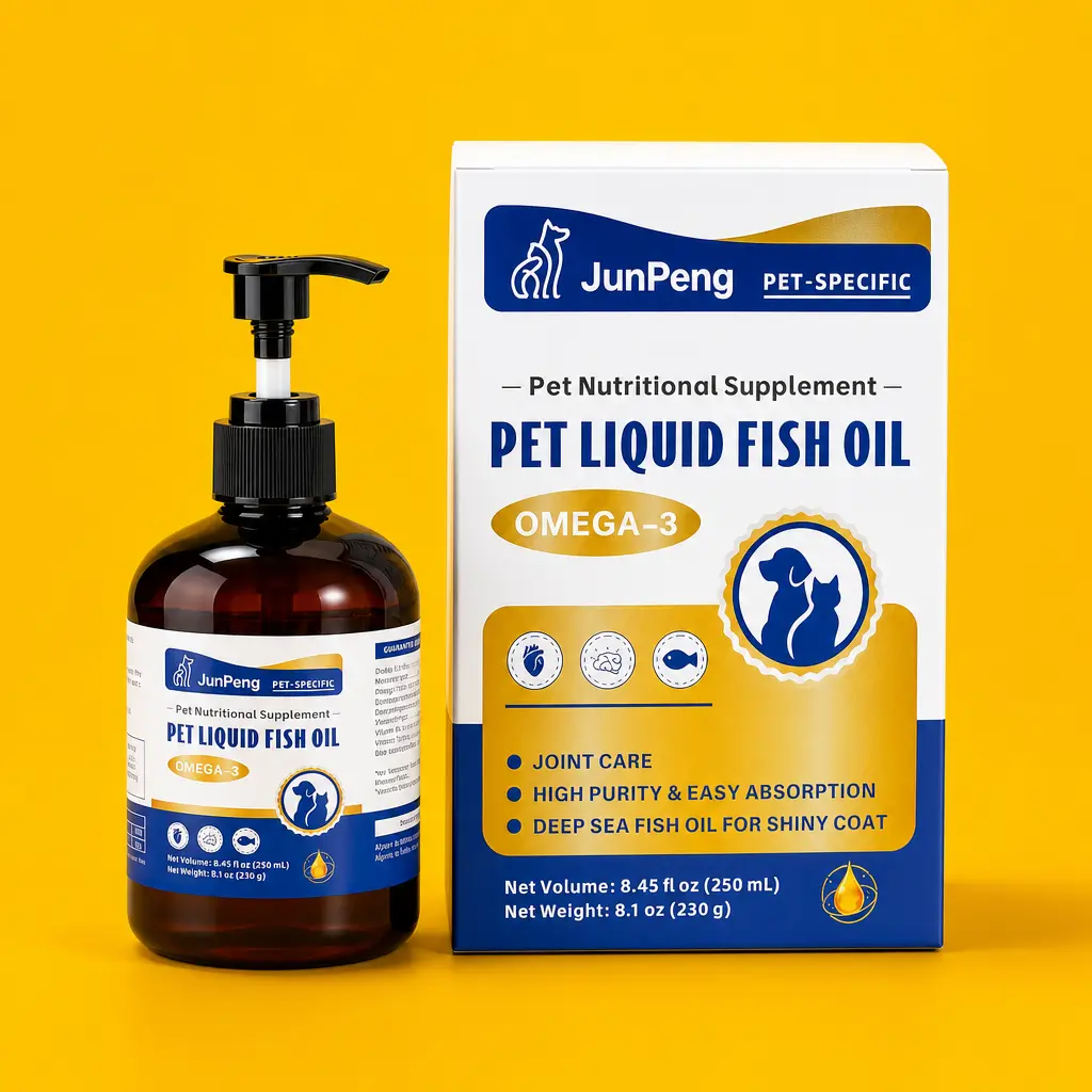 Omega-3 Wild Fish Oil for Dogs & Cats | EPA & DHA Blend for Healthy Skin, Shiny Coat & Immune Support | Fast-Absorbing Liquid Supplement | No Artificial Additives