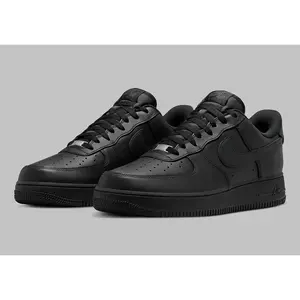 Men's Nike Air Force 1 Low "Triple Black Flyease" FD1146-001 Fashion Athletic Sneaker