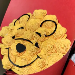 Character paper bouquet