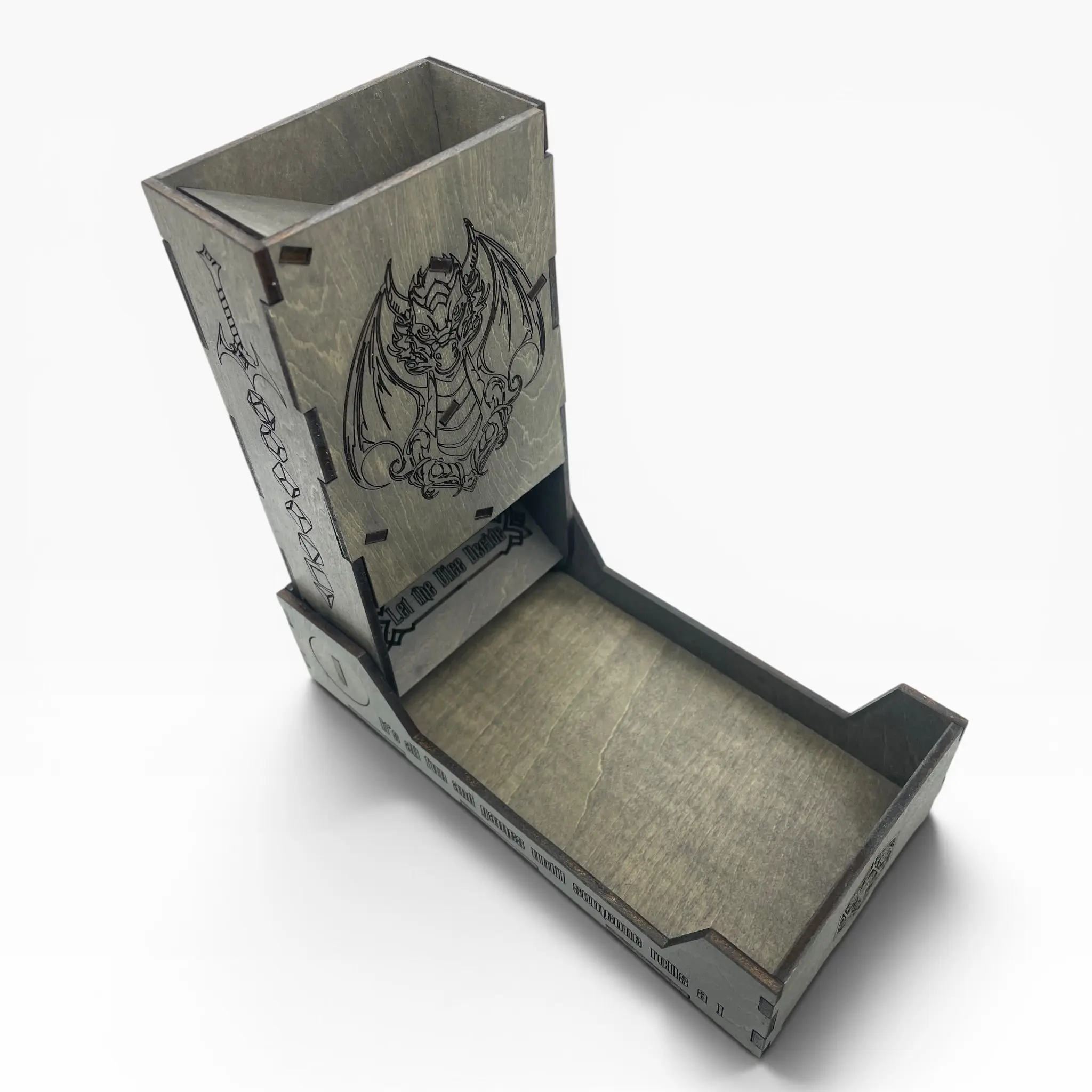 Dragon Foldable Travel Dice Tower | Handmade Wood Roller