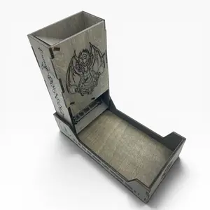 Dragon Foldable Travel Dice Tower | Handmade Wood Roller