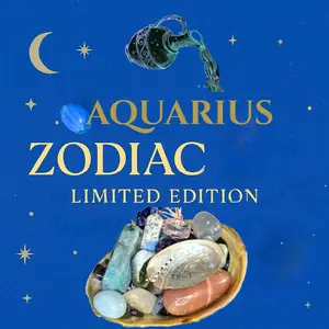 Aquarius Crystal Confetti | Zodiac Aligned Crystals for Intuition, Vision & Inner Peace