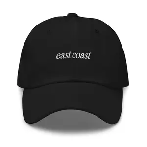 east coast Embroidered Dad Hat | White Thread