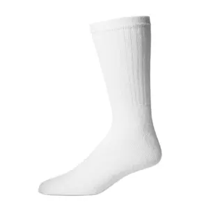 Unisex Crew Socks 12 pairs pack (size 10-13) Adult white