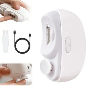 Electric Nail Clipper with Light Dual Speed Automatic Trimmer,Rechargeable LED Illuminated Nippers Tool for Manicure Pedicure, Durable Design