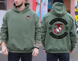 US Marine Corps 250th Anniversary Hoodie – Limited Edition USMC 1775–2025 Eagle Globe & Anchor Tribute, Patriotic Veteran Pride Hoodie for Men