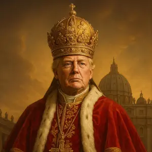 Pope Don The Devine Donald Trump, The Pope, Unisex Graphic Tee, Funny Pope Shirt, Humorous Religious Apparel, Unique Gift For Clergy 45786 1689
