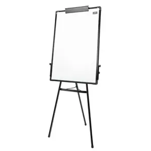 CNCEST Tripod Whiteboard Easel Adjustable Height 38-62" Magnetic Surface Dry Erase Board with 6 Magnets & Pen Tray for Classroom/Office