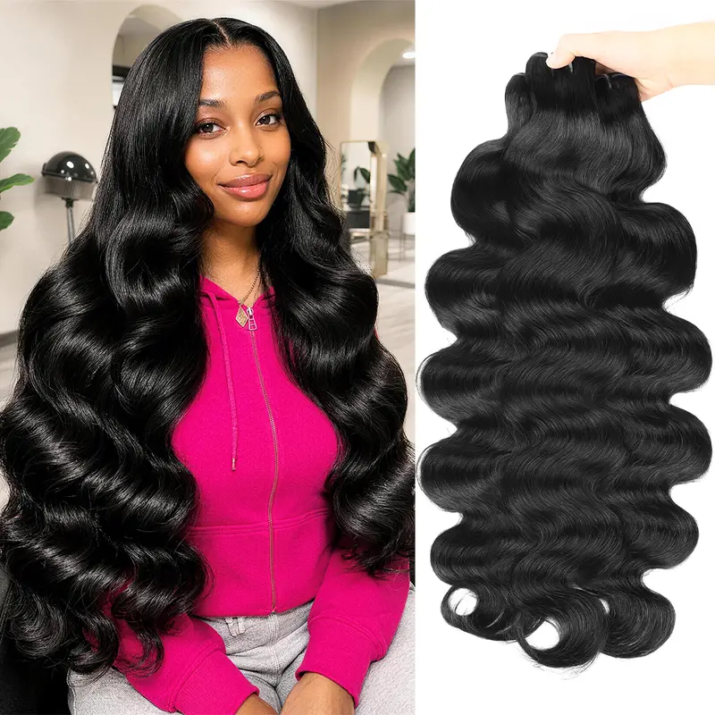 [15A Bundles] Cambodian Body Wave Bundles Raw Unprocessed Human Hair Weave Bundles 2x6 Lace Closure Natural Color Straight Human Hair Bundles Quick Weave Extensions for Sew In Double Weft Burmese Deep Wave Bundles #TikTokShoprestock #DealsForYouDays