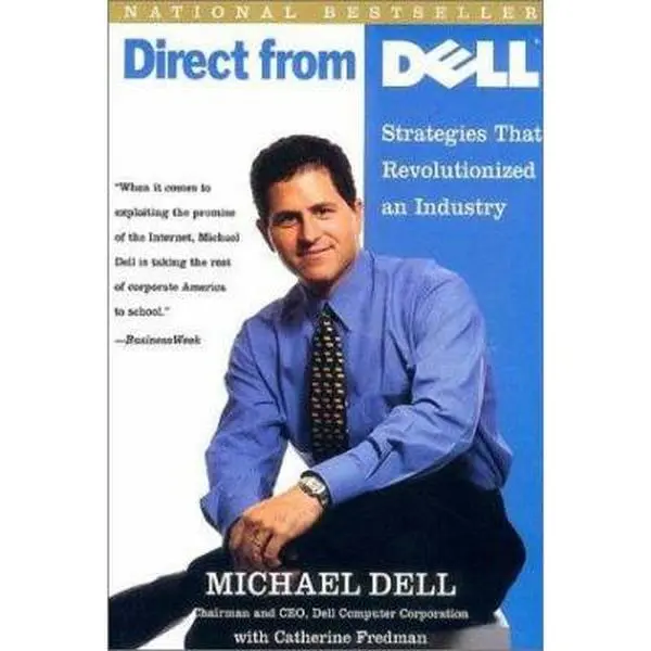 Used Book - Direct From Dell: Strategies That Revolutionized an Industry by Michael Dell (Soft Cover, Good for CEOs' Business Growth) - English