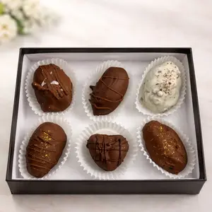 Chocolate Covered Dates / Dates Medjool / Medium Dates / Dried Fruit